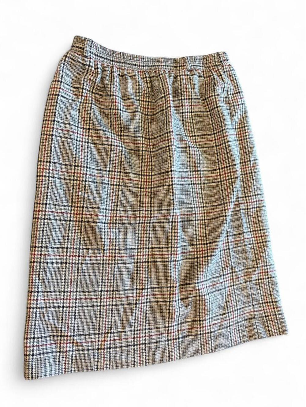 Vintage 80s/90s Koret Plaid Midi Skirt